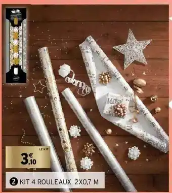 Intermarché Kit 4 Rouleaux 2 X 0,7 M offre
