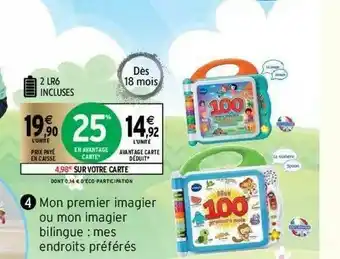 Intermarché Mon Premier Imagier Ou Mon Imagier Bilingue : Mes Endroits Préférés offre