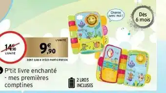 Intermarché P'tit Livre Enchanté : Mes Premières Comptines offre