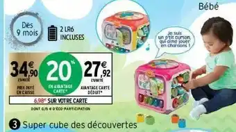 Intermarché Super Cube Des Découvertes offre
