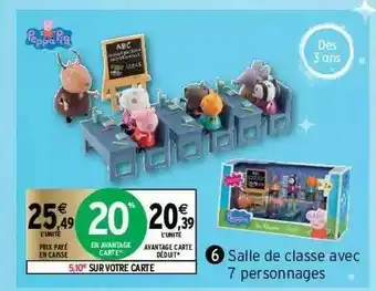 Intermarché Salle De Classe Avec 7 Personnages offre