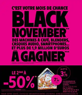 Intermarché Contact Calendrier De L'avent Chalet Kinder Le 2ème à -50% offre