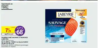 Intermarché Contact Saumon Fumé Sauvage 5 Tranches Labeyrie Le 2ème à -68% offre