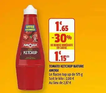 Coccinelle Supermarché Tomato Ketchup Nature Amora offre
