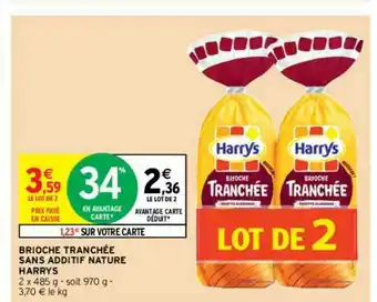 Intermarché Contact Brioche Tranchée Sans Additif Nature Harrys offre