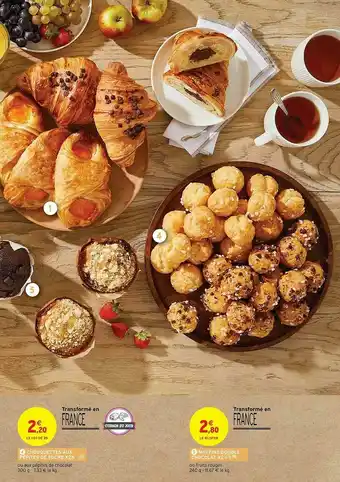 Intermarché Hyper Chouquettes Aux Pépites De Sucres X25, Muffins Double Chocolat X2 offre