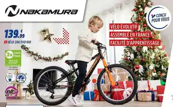 Intersport Vélo Zak Evo Kid Nakamura offre
