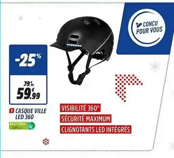 Intersport Casque Ville Led 360 offre