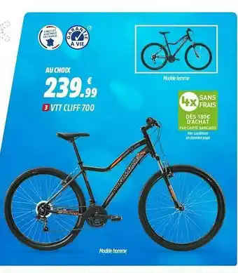 Intersport Vtt Cliff 700 offre