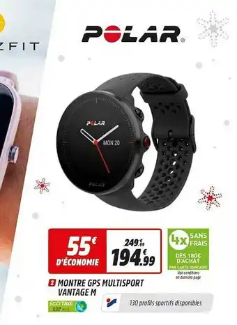 Intersport Montre Gps Multisport Vantage M Polar offre