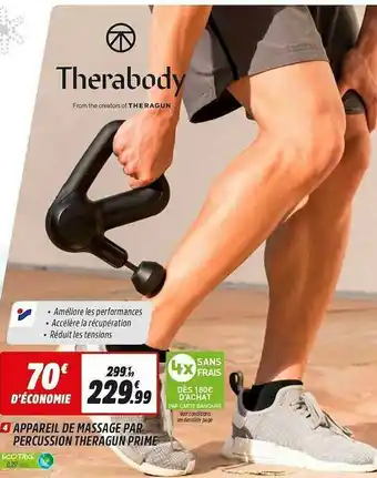 Intersport Appareil De Massage Par Percussion Theragun Prime offre