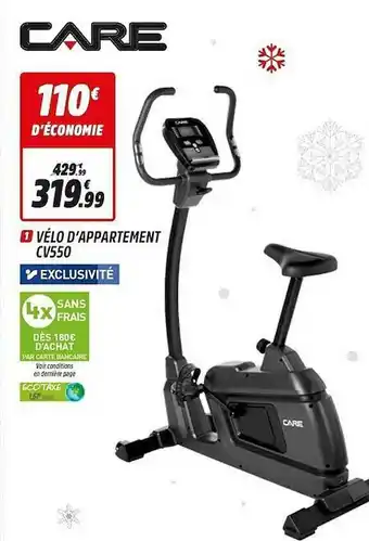 Intersport Vélo D'appartement Cv550 Care offre