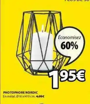 JYSK Photophore Nordic offre