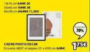 JYSK Cadre Photo Oscar offre