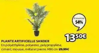 JYSK Plante Artificielle Sander offre