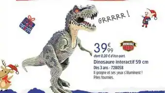 Dinosaure Interactif 59 Cm