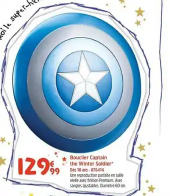 King Jouet Bouclier Captain The Winter Soldier offre