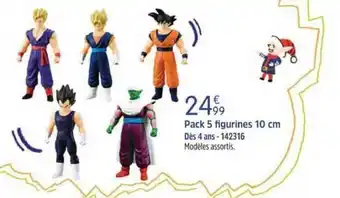 King Jouet Pack 5 Figurines 10 Cm offre