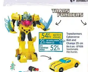 Transformers Cyberverse Roll And Change 25 Cm