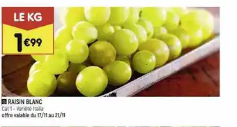 Leader Price Raisin Blanc Italia offre