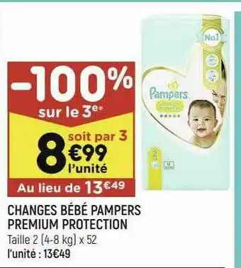 Changes Bébé Pampers Premium Protection