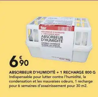Les Briconautes Absorbeur D'humidité + 1 Recharge 800 G offre