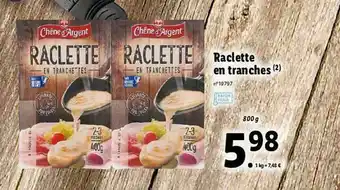 Lidl Raclette En Tranches offre