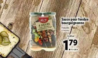 Lidl Sauce Pour Fondue Bourguignonne offre