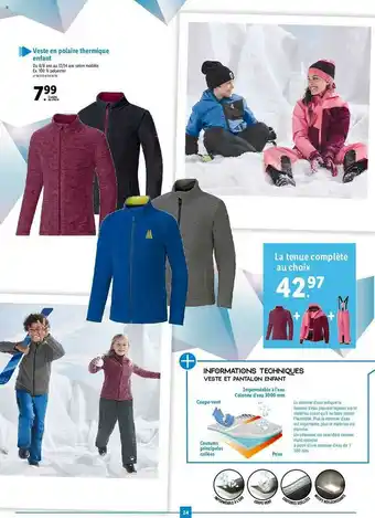 Lidl Veste En Polaire Thermique Enfant offre