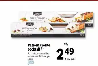 Lidl Pâté En Croûte Cocktail Deluxe offre