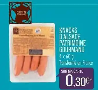 Match Knacks D'alsace Patrimoine Gourmand offre