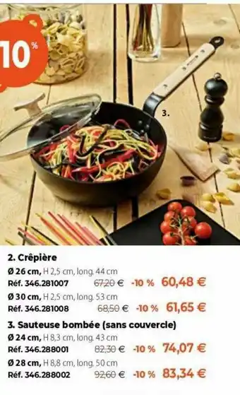 Mathon Crêpière, Sauteuse Bombée (sans Couvercle) offre