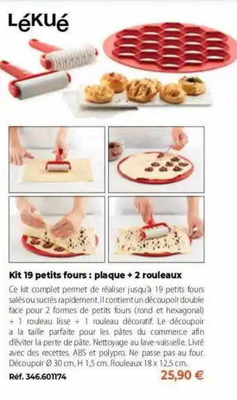 Mathon Kit 19 Petits Fours : Plaque + 2 Rouleaux offre