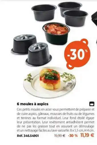 6 Moules Ă Aspics