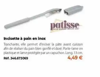 Mathon Incisette à Pain En Inox offre
