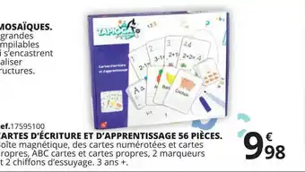 Cartes D'écriture Et D'apprentissage 56 PiÚces