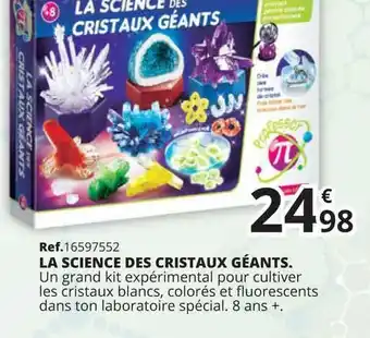 Maxi Toys La Science Des Cristaux Géants offre