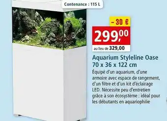 Maxi Zoo Aquarium Styleline Oase 70 X 36 X 122 Cm offre