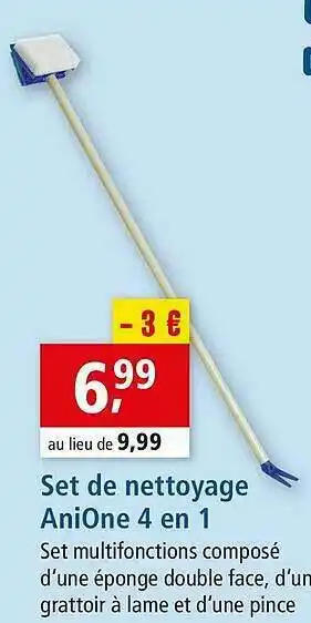Maxi Zoo Set De Nettoyage AniOne 4 En 1 offre