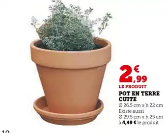 Hyper U Pot en terre cuite offre