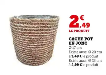 Hyper U CACHE POT EN JONC offre