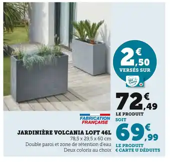 Hyper U Jardinière volcania loft 46l offre