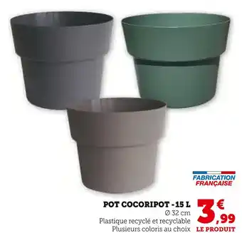 Hyper U Pot cocoripot - 15 l offre