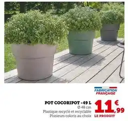 Hyper U Pot cocoripot - 49 l offre