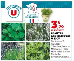 Hyper U U BIO Plantes aromatiques u bio offre