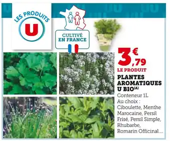 Hyper U U BIO Plantes aromatiques u bio offre