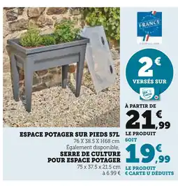 Hyper U Espace potager sur pieds offre