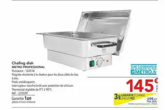 METRO Chafing Dish Metro Professional offre