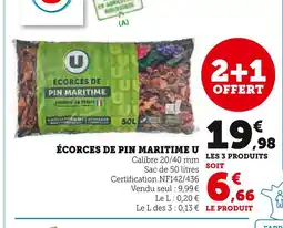 Hyper U U Écorces de Pin Maritime offre