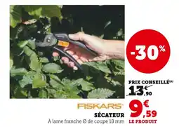 Hyper U FISKARS Sécateur offre